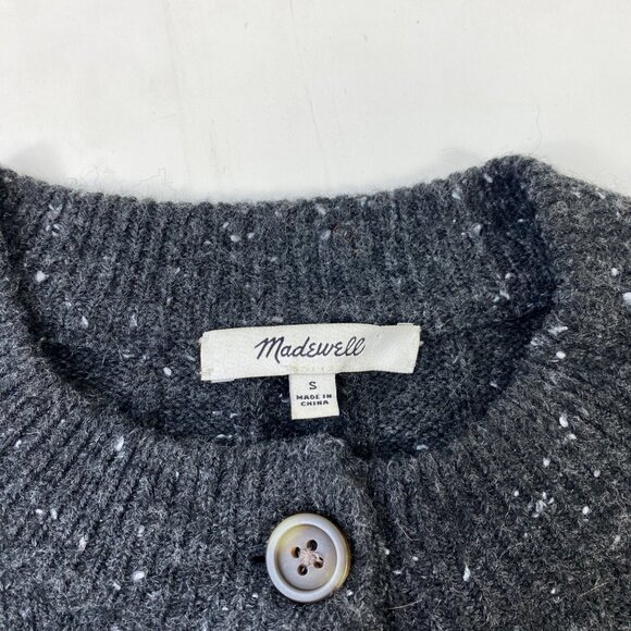Madewell Womens Donegal Bowden Gray Henley Sweater Wool Size Small - Picture 4 of 5